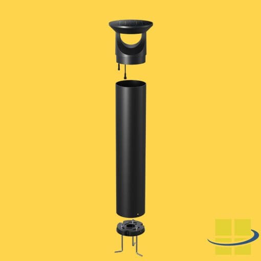 ARCA LED solar bollard lights 590nm amber