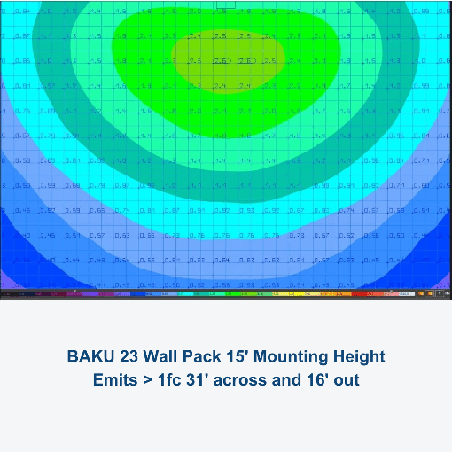 BAKU 23 LED Full Cutoff Crescent Wall Pack, EXTREME-LIFE - Image 3