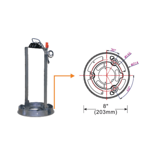 RUGD 38w Round Flat Top Vandal Resistant Bollard Light, 120-277v - Image 3